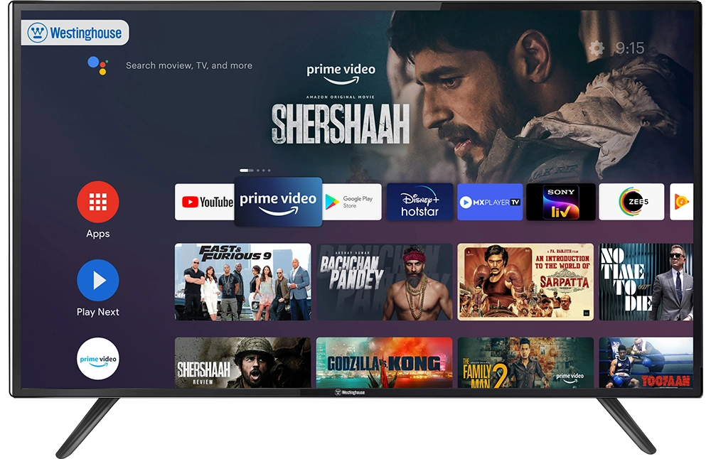 Westinghouse 108 cm (43 inches) 4K Ultra HD Certified Android LED TV WH43UD10 (Black) (2022 Model)